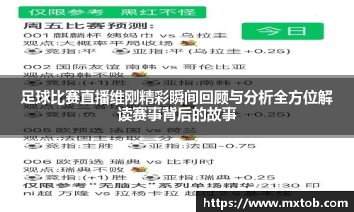 足球比赛直播维刚精彩瞬间回顾与分析全方位解读赛事背后的故事