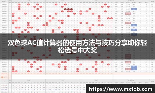 双色球AC值计算器的使用方法与技巧分享助你轻松选号中大奖