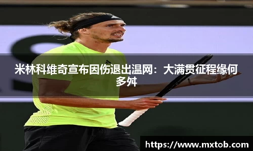 米林科维奇宣布因伤退出温网：大满贯征程缘何多舛